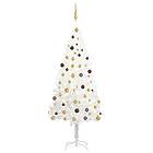 Be Basic Muovinen joulukuusi Kanssa LED Ja Kulor Valkoinen 210cm