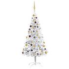 Be Basic Muovinen joulukuusi Kanssa LED Ja Joulupallot Hopea 180cm