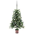 Be Basic Muovinen joulukuusi Kanssa LED Ja Joulupallot 65cm