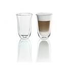 DeLonghi Double Wall latte Glas 22cl 2-pack