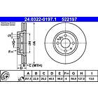 ATE Bromsskiva PowerDisc 24.0322-0197.1