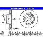 ATE Bromsskiva PowerDisc 24.0320-0234.1