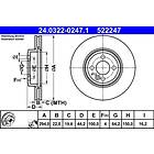 ATE Bromsskiva PowerDisc 24.0322-0247.1