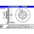 ATE Bromsskiva 24.0122-0300.1