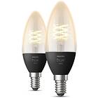 Philips Hue Filament LED E14 Candle 2100K 300lm 4,5W 2-pack (Dimbar)