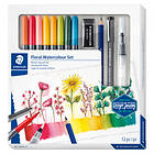 Staedtler Floral Mixed Akvarellpennor 12-set