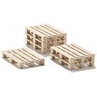 Siku 7015, Pallet Accessory Set, Plastic, Beige, 50 pieces, For tractors and toy worlds at a 1:50 or 1:32 scale