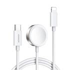 Joyroom USB Typ-C 20W PD Kabel med induktiv laddare för Apple Watch 1,5m Vit