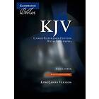 KJV Cameo Reference Bible With Apocrypha, Black Calfskin Leather, Red-letter Text, KJ455:XRA Black Calfskin Leather