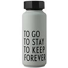Design Letters To Go Thermo Insulated Bottle Special Edition Grey Green 500ml