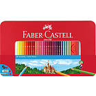 Faber-Castell Färgpennor Hexagonal Slott Metalletui 60 färger 115894
