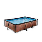 Exit Toys Pool Wood med Filterpump 220x150x60cm