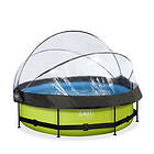 Exit Toys Pool Lime Rund med Filterpump Tak ø244x76cm