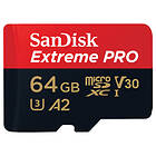 SanDisk Extreme Pro microSDXC Class 10 UHS-I U3 V30 A2 200/90MB/s 64GB