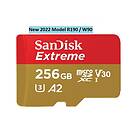 SanDisk Extreme 2022 microSDXC Class 10 UHS-I U3 V30 A2 190/90MB/s 256GB