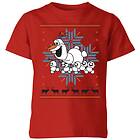 Disney Disney Frozen Olaf and Snowmen Kids' Christmas T-Shirt 7-8