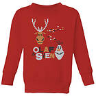 Disney Frozen Olaf and Sven Kids' Christmas Sweatshirt 11-12