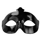 Metallic Black Venetian Mask