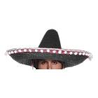 Smiffys Black Sombrero Straw Hat