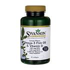 Swanson Omega-3 Fish Oil & Vitamin D 60 Kapselit