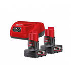 Milwaukee M12 Redlithium NRG-602 6.0Ah 2-pack