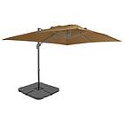 vidaXL Parasoll med Portabel Bas 400x300x268cm