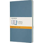 Moleskine Notatbok Cahier 3pk L Linjert Brisk Bl