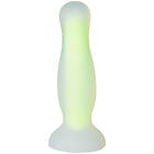 Baseks Glow in the Dark Yellow Medium Anal Dildo