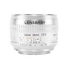 Lensbabies Lensbaby Velvet 28/2.5 for Canon EF. Sølv