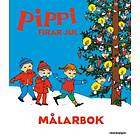 Pippi Firar Jul Målarbok