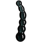 Sinful Black Groove Glass Dildo 17 cm