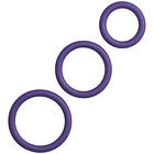 Sinful Passion Purple Cock Ring Set 3 pcs