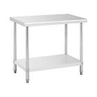 Royal Catering Inox arbetsbänk 100 x 60 cm 114kg lastkapacitet