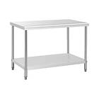 Royal Catering Inox arbetsbänk 120 x 70 cm 143kg