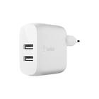 Belkin Wall Charger Boost Charge 24W WCE002vf1MWH (kabel medfølger)