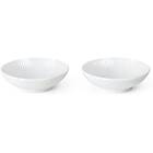 Royal Copenhagen White Fluted Dipping Bowlar 9cl 2-pack
