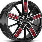 Ronal R67 Red Left Jet Black Front Cut 8X19 5/108 ET45 CB76