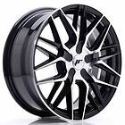 Japan Racing JR28 Black Machined Face 7x17 ET20-45 CB74,1