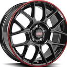 BBS XR Black Red 8X18 5/100 ET45 CB70