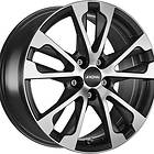 Ronal R61 Jet Black Matt Front Cut 7,5X17 5/112 ET29 CB66,6