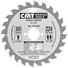 CMT Sågklinga för trä 291; 165x2,6x30; Z24; 15°