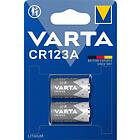 Varta Lithium Batteri CR123A 2 Pack