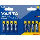 Varta Batteri LR6 AAA 1,5V High Energy (8 pcs)