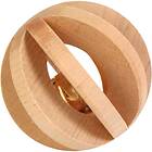 Trixie Slat Ball Wood with Bell 6cm