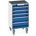 Bott Cubio Mobile Storage Cabinet 5 Drawers 780 x 525 525mm