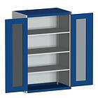 Bott Cubio Storage Cabinet 2 Clearview Doors 1600 x 1050 650mm