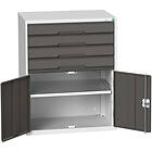 Bott Verso Combination Cupboard 800x550x1000mm 4x Drawers Light