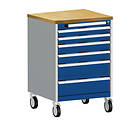 Bott CUBIO MOBILE DRAWER CABINET 650x650x990 W/ 6 DRAWERS MPX WORKTOP