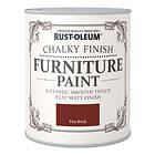 Rust-Oleum Chalky Finish Furniture Paint Fire Brick 750ml