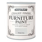 Rust-Oleum Chalky Finish Furniture Paint Winter Grey 750ml